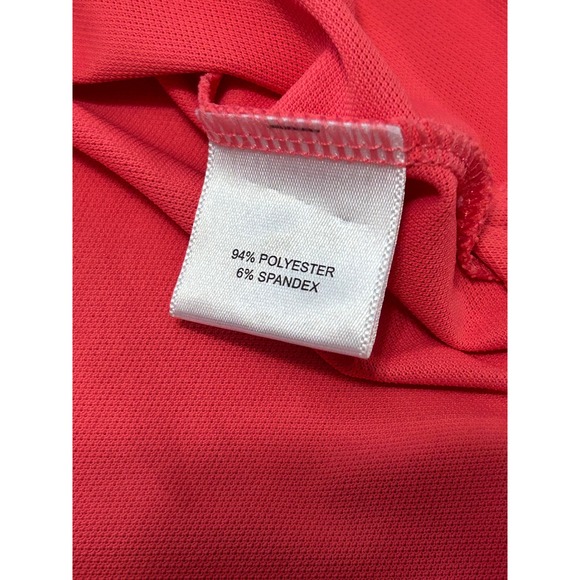 Peter Millar Polo Shirt Performance Golf Athletic Stretch Pink XL - Picture 4 of 8
